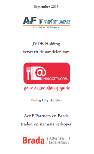 Dining City Benelux sept 2013